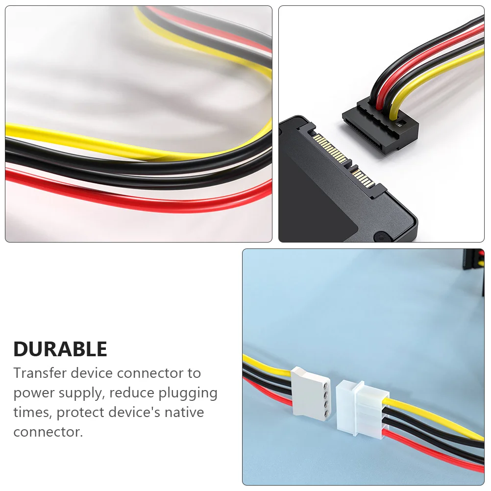 15-Pin Power Cable Splitter 4-Pin Male to 5-Port Female Hard Drive Power Adapter Stable Insulated Flame-Resistant Cable
15-Pin Power Cable Splitter 4-Pin Male to 5-Port Female Hard Drive Power Adapter Stable Insulated Flame-Resistant Cable