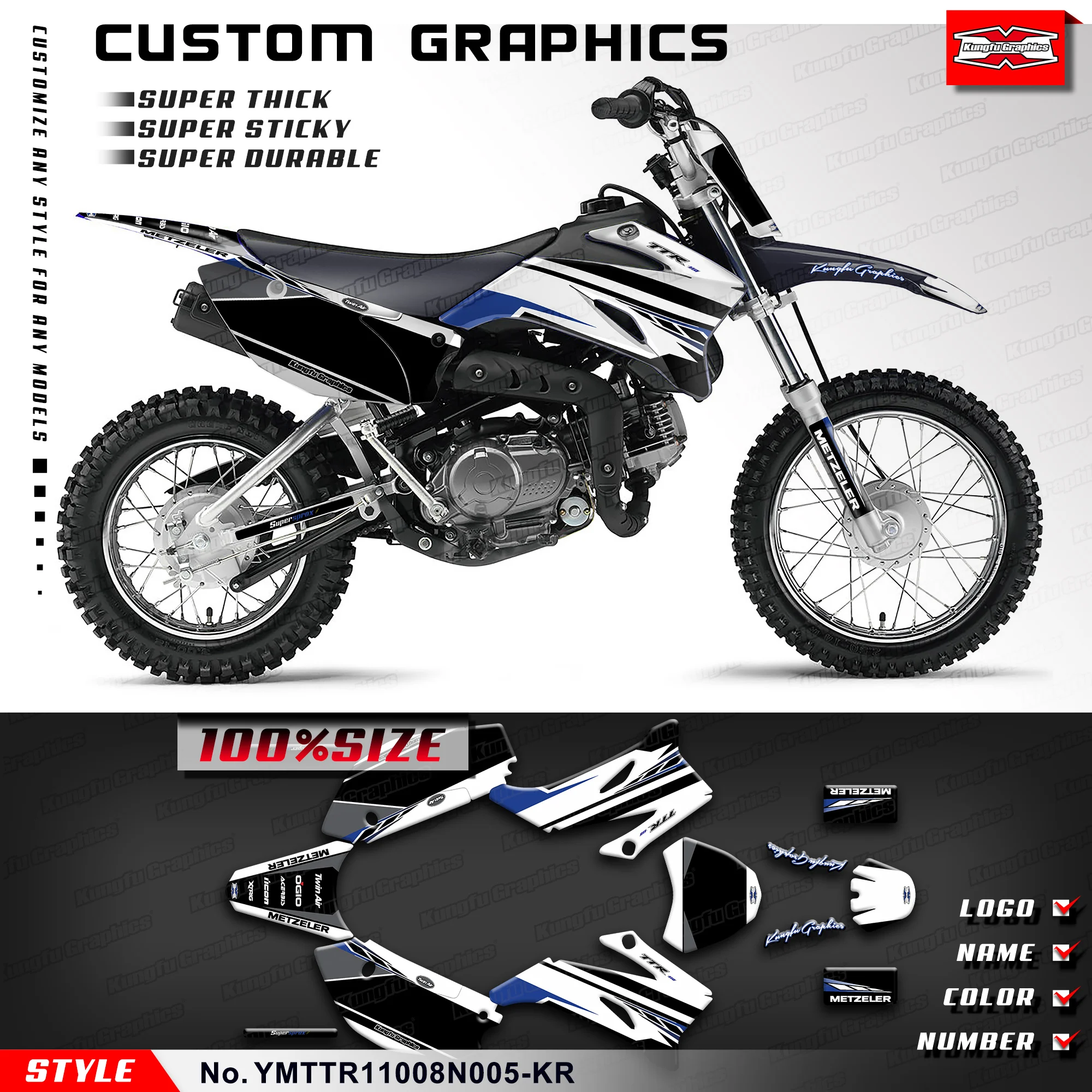 Графические наклейки KUNGFU GRAPHICS в комплекте для YAMAHA TTR110 TTR 110 2008 09 2010-2020 21 22 23 24 25, YMTTR11008N005-KR
Графические наклейки KUNGFU GRAPHICS в комплекте для YAMAHA TTR110 TTR 110 2008 09 2010-2020 21 22 23 24 25, YMTTR11008N005-KR