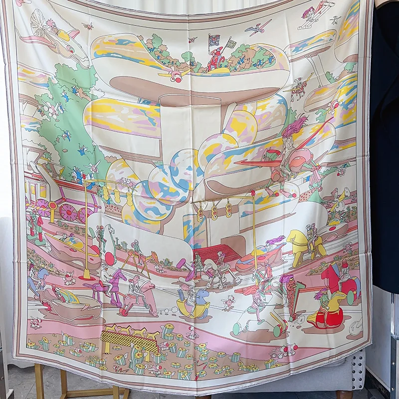 Twill Silk Scarf 100% Silk Square Large Bandanas Hand Rolled Shawls Foulard Luxury Designer Accessories Head Hair
Twill Silk Scarf 100% Silk Square Large Bandanas Hand Rolled Shawls Foulard Luxury Designer Accessories Head Hair