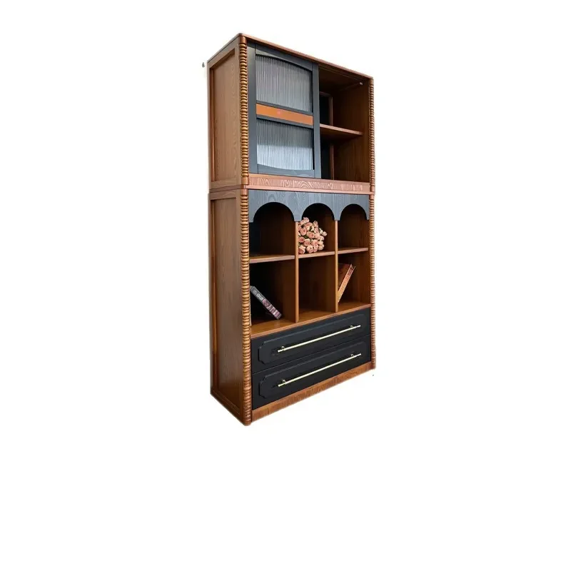 French Retro Solid Wood Chest for Living Room Wall Storage Locker Medieval Combination Decorative Side Cabinet Bookshelf
French Retro Solid Wood Chest for Living Room Wall Storage Locker Medieval Combination Decorative Side Cabinet Bookshelf