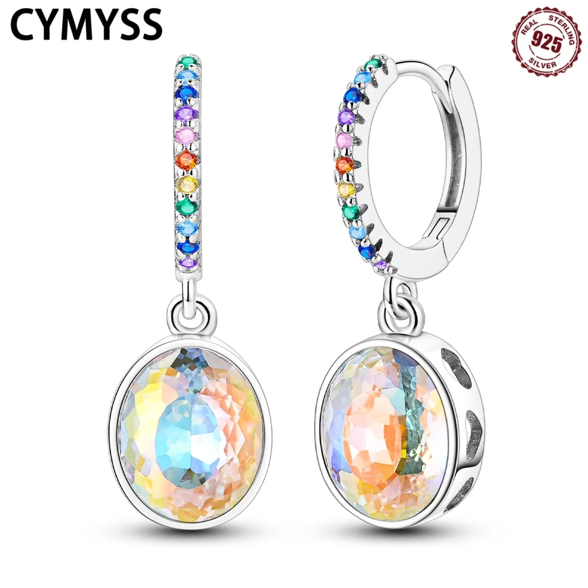 CYMYSS 2025 New 925 Sterling Silver Color Oval Gemstone Eardrop Women Boutique Birthday Party Gift Women Trendy Zircon Earrings
CYMYSS 2025 New 925 Sterling Silver Color Oval Gemstone Eardrop Women Boutique Birthday Party Gift Women Trendy Zircon Earrings