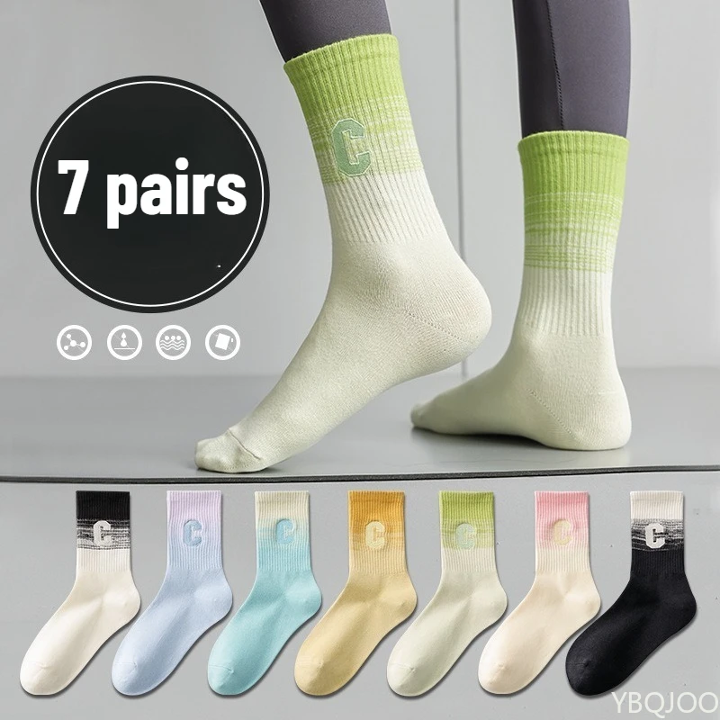 7 Pairs of Spring and Autumn Fashion New Pure Cotton Long Women's Mid Tube Socks Running Yoga Socks High Tube Women's Socks
7 Pairs of Spring and Autumn Fashion New Pure Cotton Long Women's Mid Tube Socks Running Yoga Socks High Tube Women's Socks