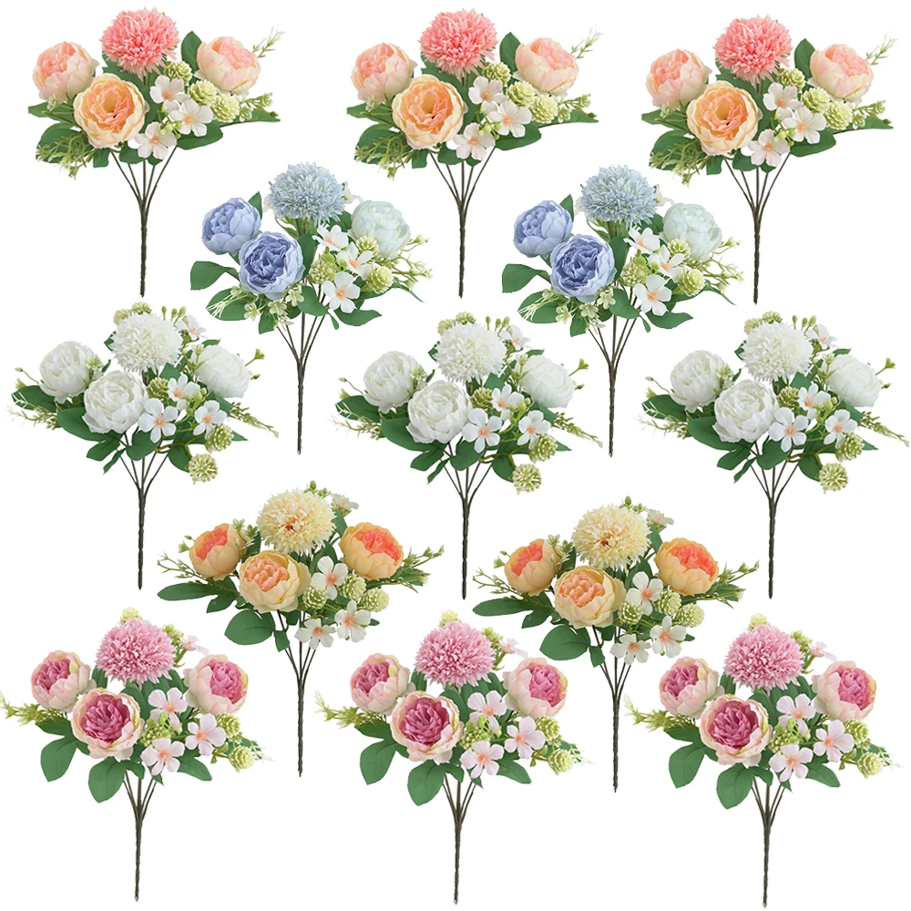 4PCS Peony Silk Artificial Flowers High Quality Home Living Room Wedding Bride Bouquet Party DIY Gift Fake Flower Decoration
4PCS Peony Silk Artificial Flowers High Quality Home Living Room Wedding Bride Bouquet Party DIY Gift Fake Flower Decoration