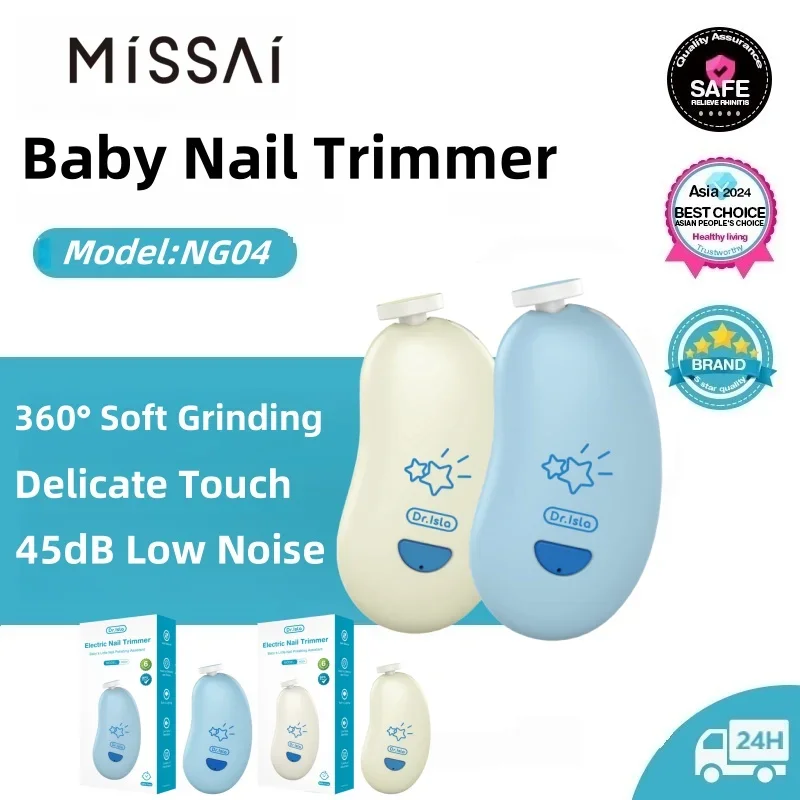Electric Baby Nail Trimmer Clipper with LED Light Low Noise Trimmer 3 Levels Speed adjustable Baby Care Kit Set for Infants
Electric Baby Nail Trimmer Clipper with LED Light Low Noise Trimmer 3 Levels Speed adjustable Baby Care Kit Set for Infants