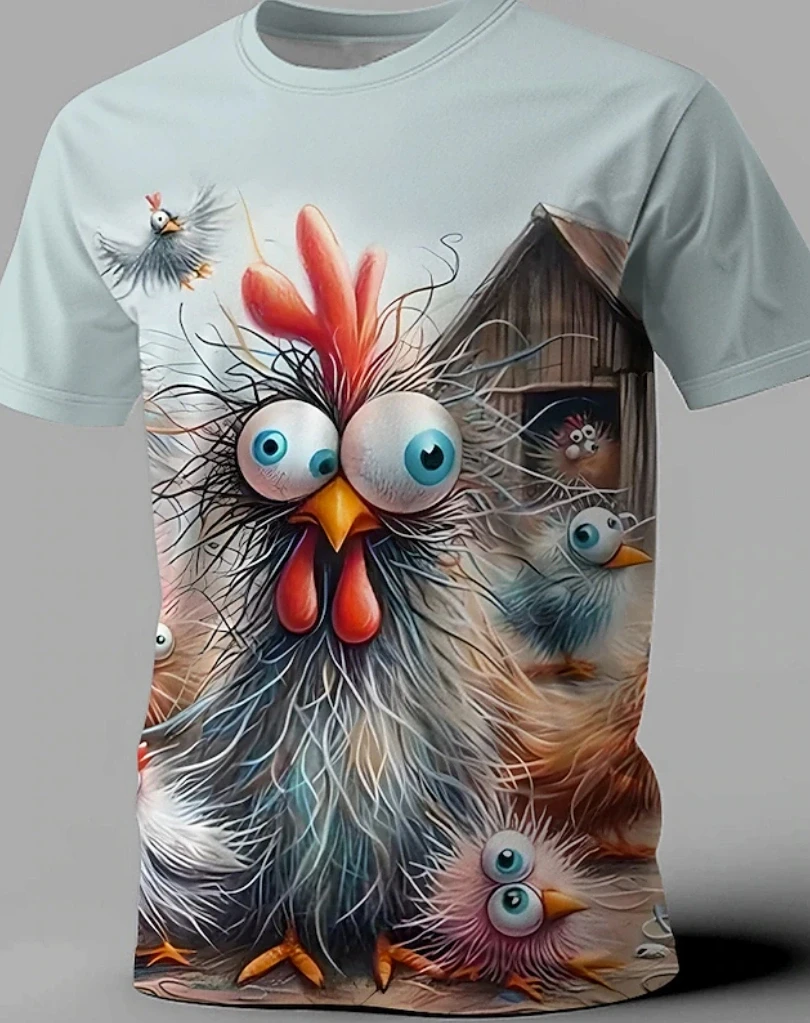Funny Animal Men's T-shirt Short Sleeve 3D Printed Pattern Summer Retro Casual Round Neck Top OverSize Loose Men's Clothing
Funny Animal Men's T-shirt Short Sleeve 3D Printed Pattern Summer Retro Casual Round Neck Top OverSize Loose Men's Clothing