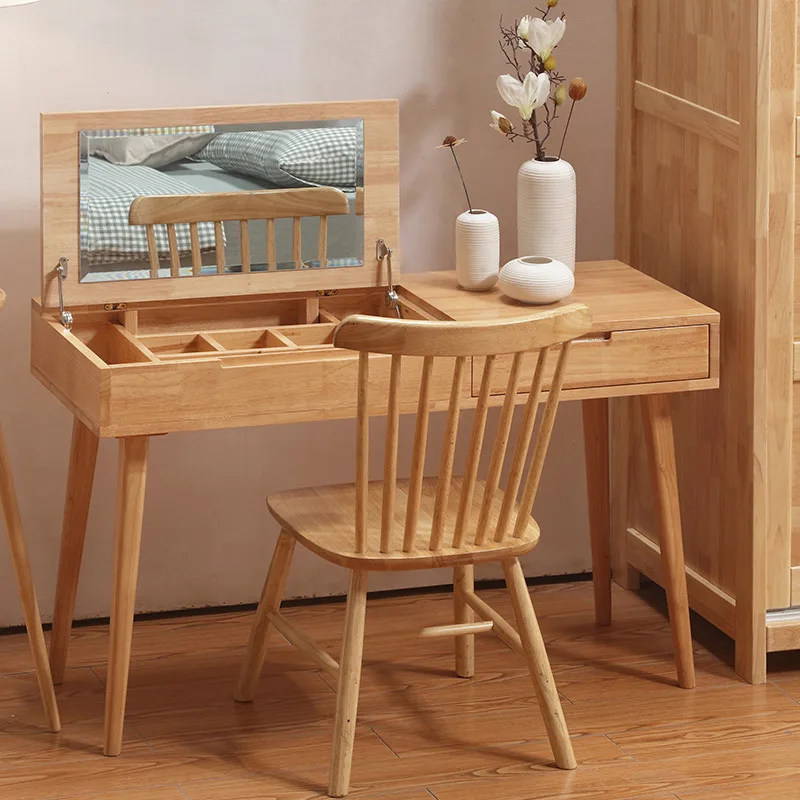 Solid wood dresser, bedroom makeup table, small apartment, mini multi-functional dressing table
Solid wood dresser, bedroom makeup table, small apartment, mini multi-functional dressing table