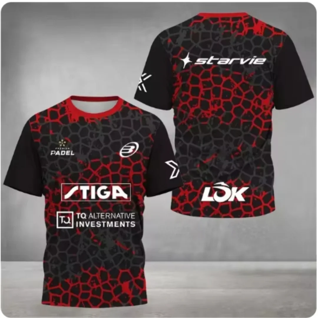 Новая модель Padel Jersey, дышащая, быстросохнущая, теннисная футболка с короткими рукавами, большой мужской спортивный топ для фитнеса, свободный впитывающий пот
Новая модель Padel Jersey, дышащая, быстросохнущая, теннисная футболка с короткими рукавами, большой мужской спортивный топ для фитнеса, свободный впитывающий пот