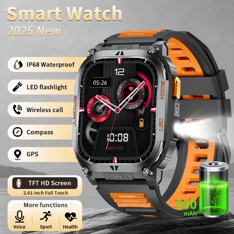 LIGE IP68 Waterproof Heart Rate Monitor Bluetooth Call Smart Watch Voice Assistant LED Flashlight Compass Sports Smartwatch Men
LIGE IP68 Waterproof Heart Rate Monitor Bluetooth Call Smart Watch Voice Assistant LED Flashlight Compass Sports Smartwatch Men