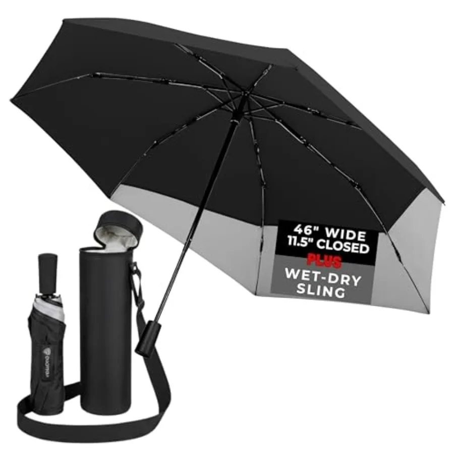 DROPTOP Compact Umbrella Travel Size with CASE and STRAP - Windproof, Portable Folding Umbrellas for Rain and Commuting PLUS Le
DROPTOP Compact Umbrella Travel Size with CASE and STRAP - Windproof, Portable Folding Umbrellas for Rain and Commuting PLUS Le