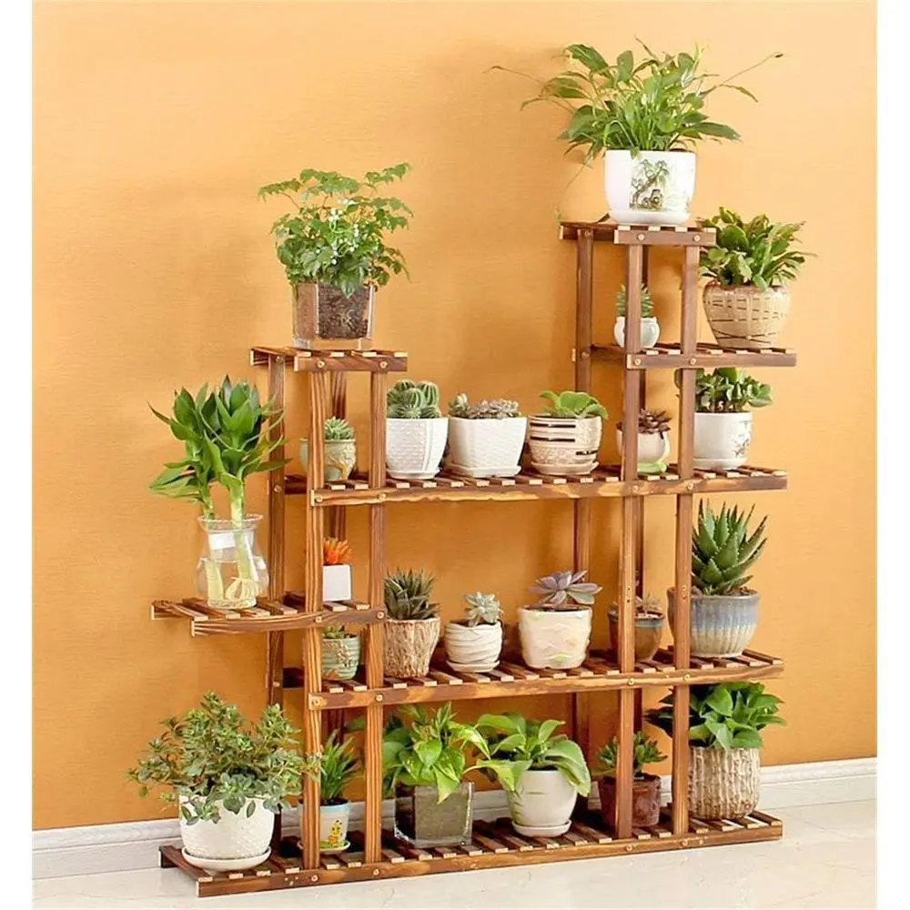 6-уровневая подставка для садовых растений из цельного дерева, стеллаж для выставки товаров — L120xW25xH120cm
6-уровневая подставка для садовых растений из цельного дерева, стеллаж для выставки товаров — L120xW25xH120cm