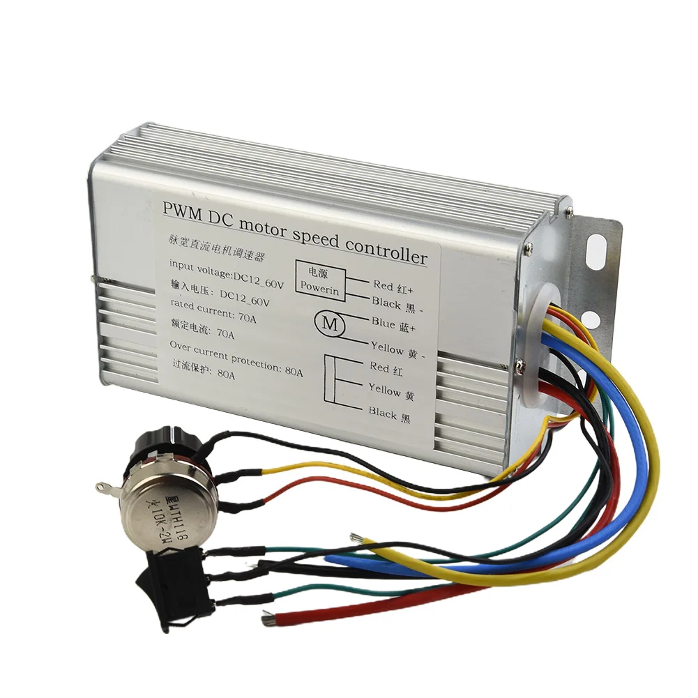 Module Motor speed controller Regulator Replacement Switch Voltage 70A Accessories DC 12V 24V 36V 48V Practical
Module Motor speed controller Regulator Replacement Switch Voltage 70A Accessories DC 12V 24V 36V 48V Practical