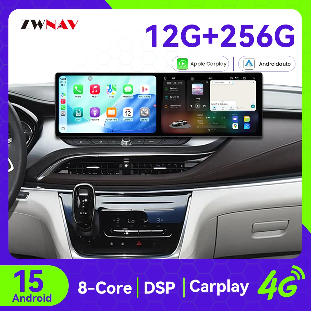 Автомобильный радиоприемник Carplay с двойным 10,1-дюймовым сенсорным экраном для Buick GL8 2020-2022, Android 15, GPS-навигация, автомобильный мультимедийный плеер, головное устройство
Автомобильный радиоприемник Carplay с двойным 10,1-дюймовым сенсорным экраном для Buick GL8 2020-2022, Android 15, GPS-навигация, автомобильный мультимедийный плеер, головное устройство