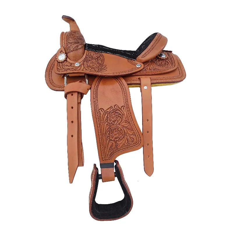 10-Inch Western Kids 100% Leather Saddle with Padded Seat, Kids Tools and Riding Tools
10-Inch Western Kids 100% Leather Saddle with Padded Seat, Kids Tools and Riding Tools