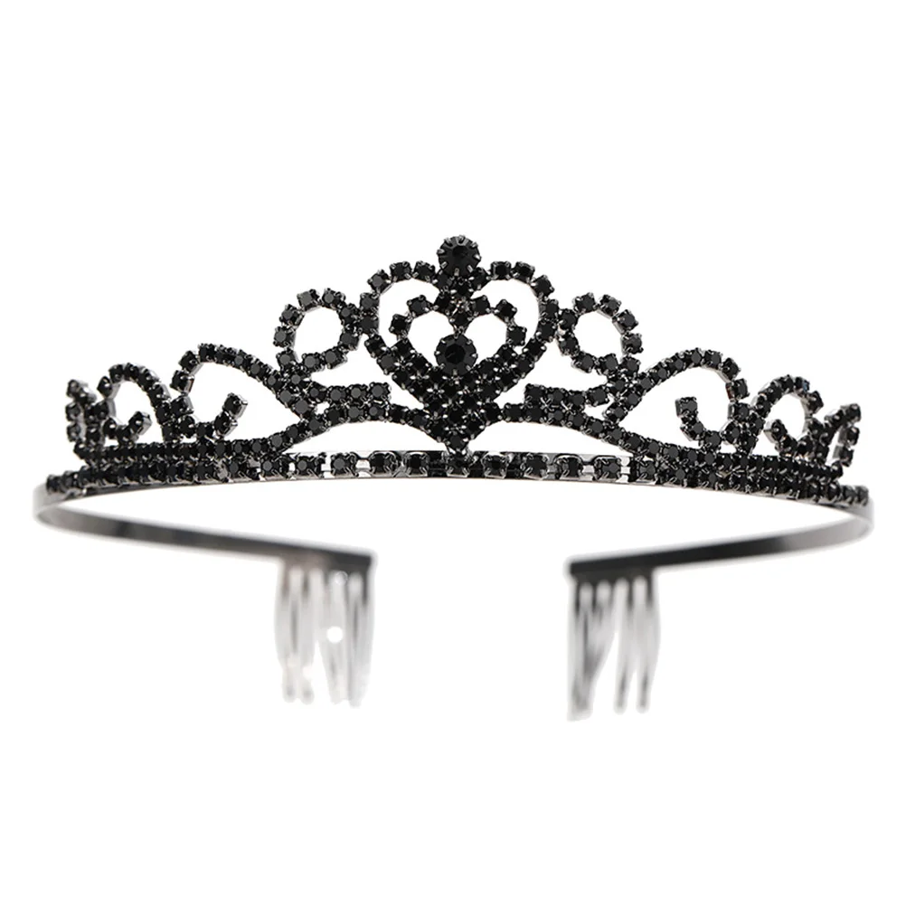 Black Crown Headpieces for Wedding Bridesmaid Alloy Party Supplies Bridal Rhinestone Hair Hoop Queen Accessories
Black Crown Headpieces for Wedding Bridesmaid Alloy Party Supplies Bridal Rhinestone Hair Hoop Queen Accessories
