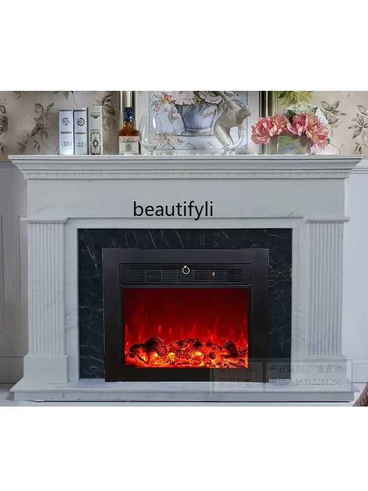 Natural marble marble American stone fireplace carving stone carving European fireplace decorative cabinet
Natural marble marble American stone fireplace carving stone carving European fireplace decorative cabinet