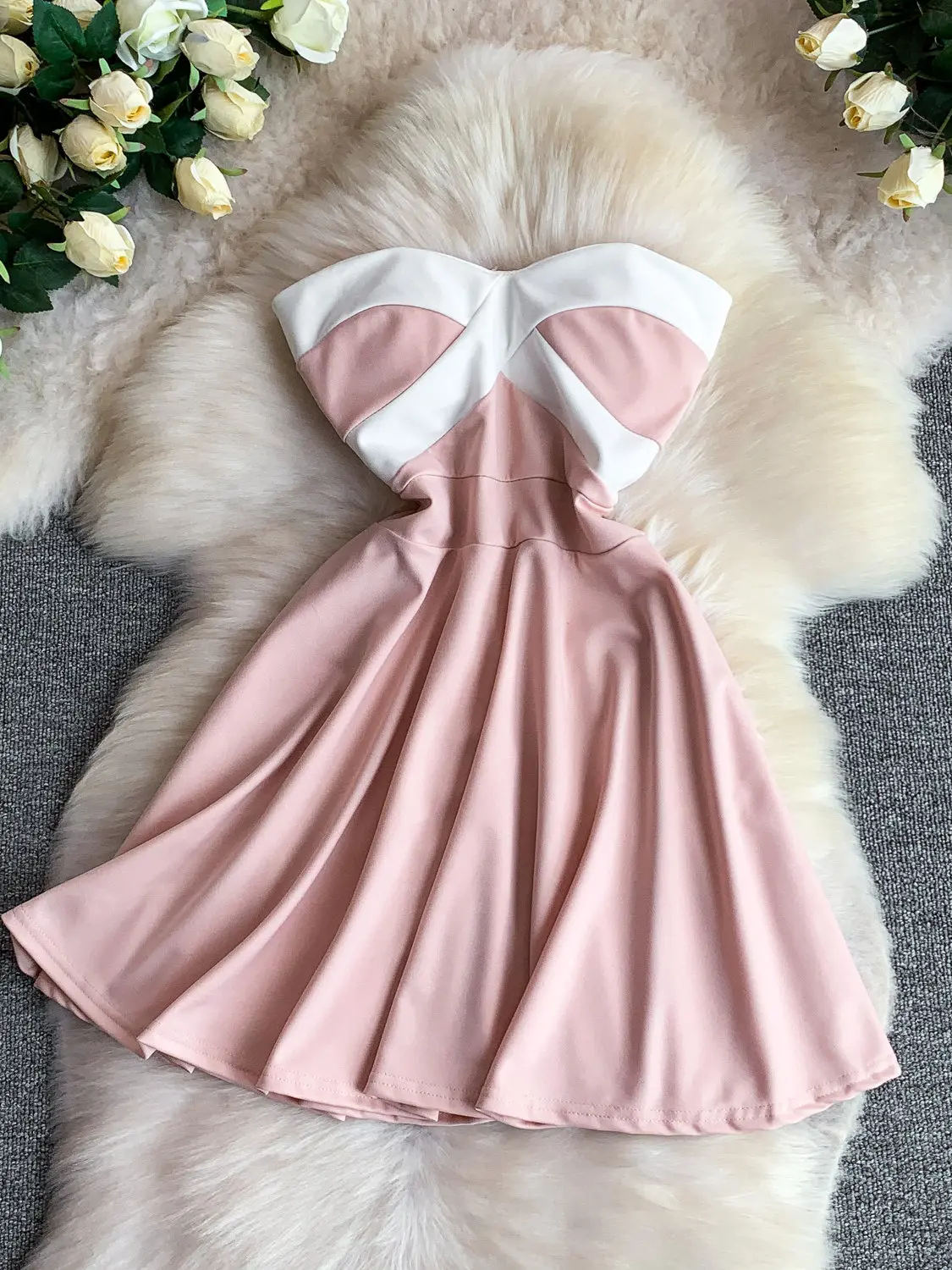 Women's Pink Strapless A-line Mini Dress French Vintage Elegant Luxury Party Dress Sleeveless Birthday Party Dress Summer 2026
Women's Pink Strapless A-line Mini Dress French Vintage Elegant Luxury Party Dress Sleeveless Birthday Party Dress Summer 2026