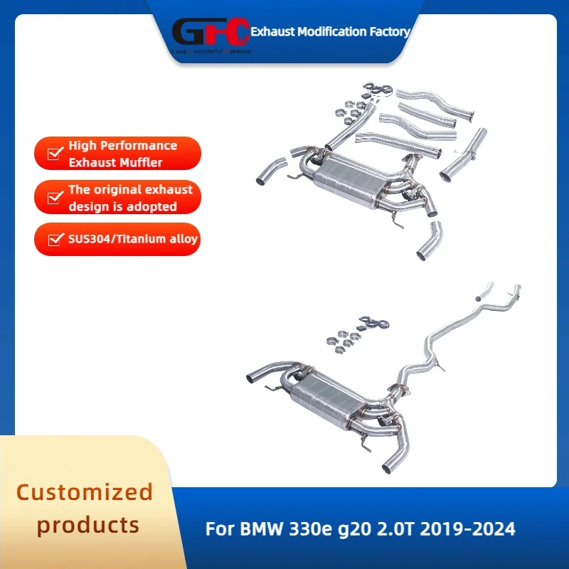 GFC Catback Valvetronic Muffler for BMW 330e G20 2.0T 2019-2024 High-Performance Exhaust System Car Accessories
GFC Catback Valvetronic Muffler for BMW 330e G20 2.0T 2019-2024 High-Performance Exhaust System Car Accessories