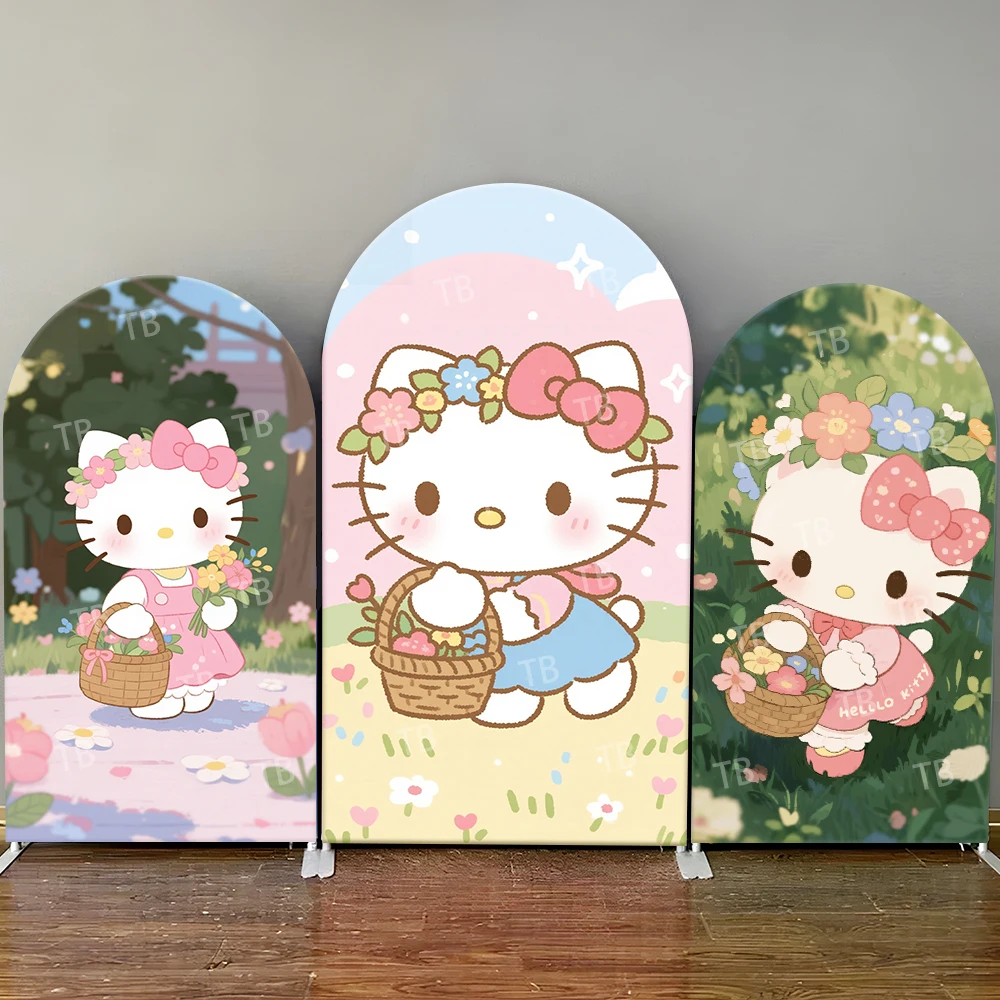 Hello Kitty Floral Arch Backdrop Cover Flower Basket Garden Scene For Girls Birthday Party Cute Cartoon Theme Photo Booth Decor
Hello Kitty Floral Arch Backdrop Cover Flower Basket Garden Scene For Girls Birthday Party Cute Cartoon Theme Photo Booth Decor