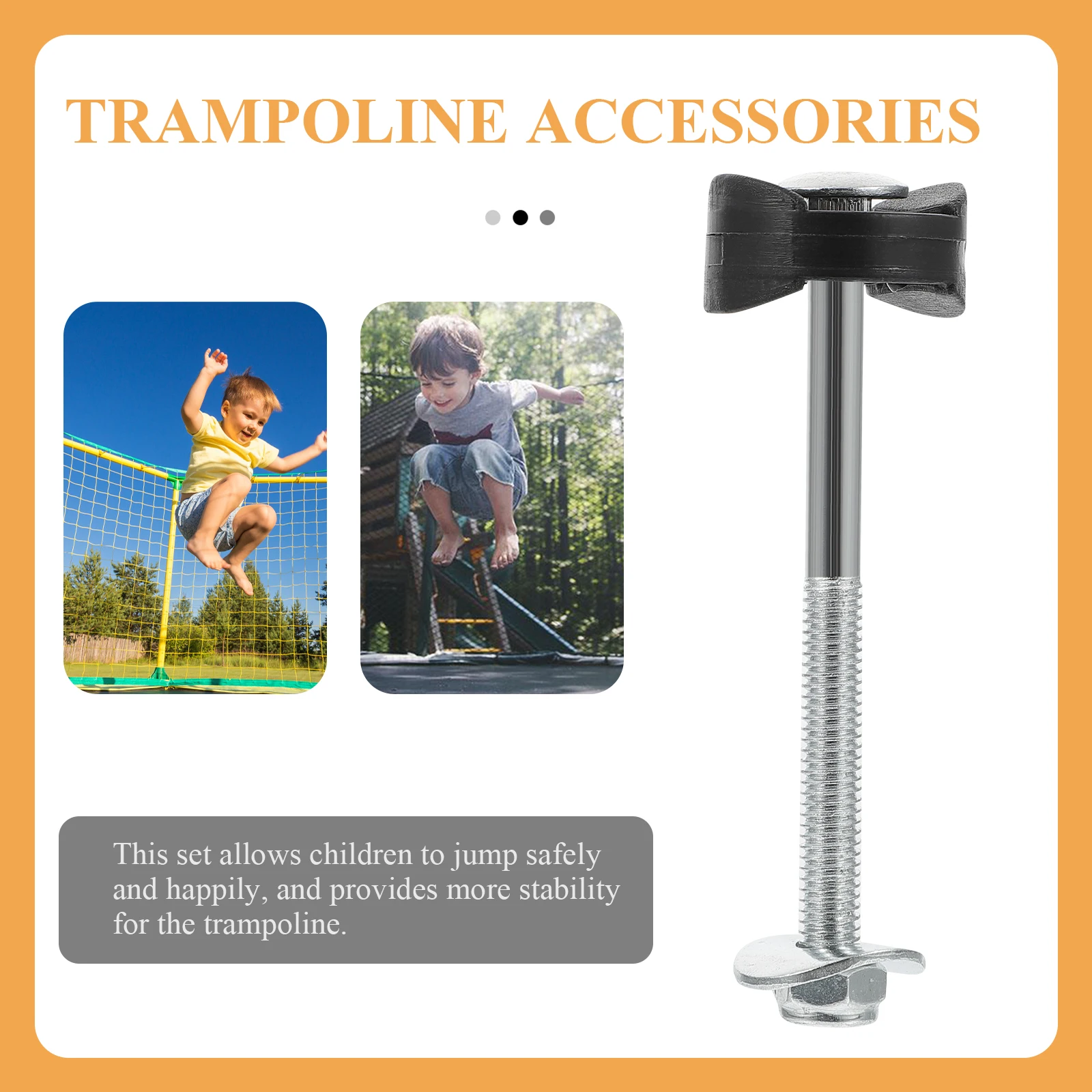 12pcs Durable Anti-fall Fixator for Child Trampolines Long Trampoline Accessories Long Screws Gym Trampoline Accessories
12pcs Durable Anti-fall Fixator for Child Trampolines Long Trampoline Accessories Long Screws Gym Trampoline Accessories