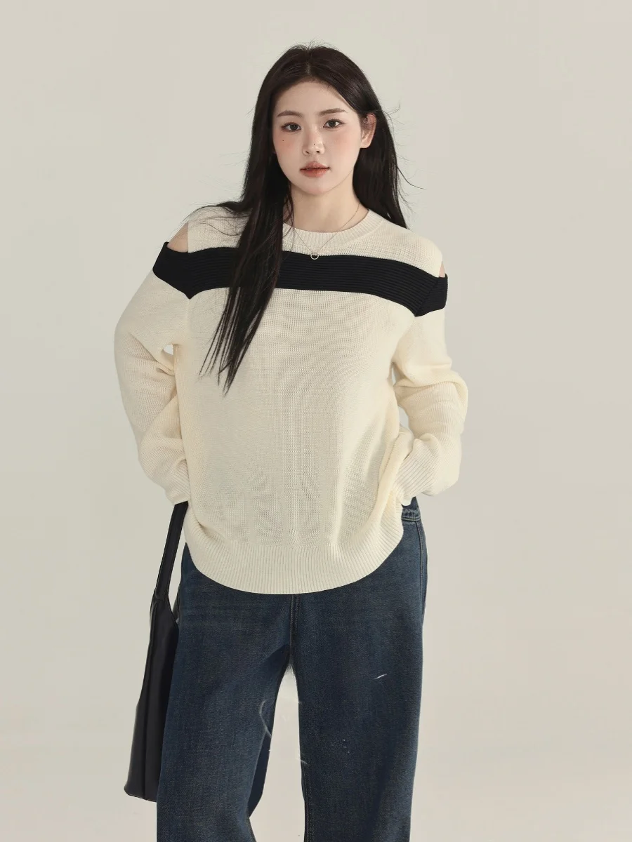 Трикотаж Monika больших размеров, круглый, свободный крой, цветная блузка, женский топ, милый, весна-осень, модная новинка A...
Трикотаж Monika больших размеров, круглый, свободный крой, цветная блузка, женский топ, милый, весна-осень, модная новинка A...