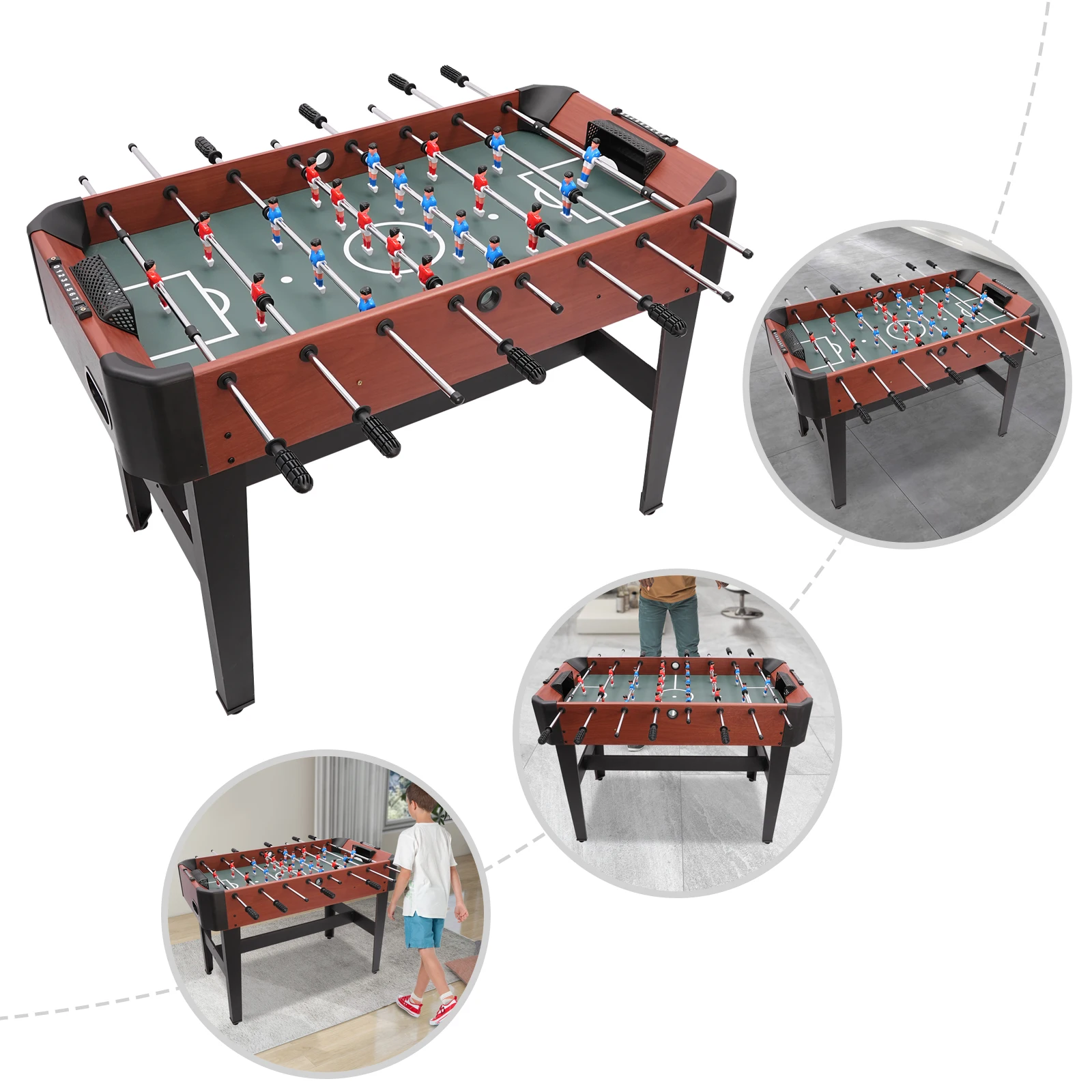 8-Rod Foosball Table: Durable Structure, Real Soccer Experience for Family Interactive Games
8-Rod Foosball Table: Durable Structure, Real Soccer Experience for Family Interactive Games