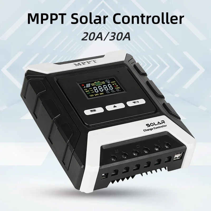 20A/30A MPPT Solar Charge Controller 240W/480W/960W Solar Panel PV Regulator for 12V/24V/48V Lithium/Lead-Acid Battery
20A/30A MPPT Solar Charge Controller 240W/480W/960W Solar Panel PV Regulator for 12V/24V/48V Lithium/Lead-Acid Battery