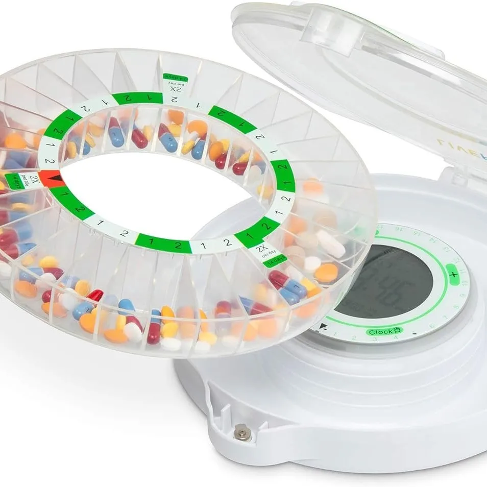 Smart Electronic Portable Multi-function Timed Alarm Elderly Medication Reminder Bluetooth-enabled White Green Pillbox Model
Smart Electronic Portable Multi-function Timed Alarm Elderly Medication Reminder Bluetooth-enabled White Green Pillbox Model