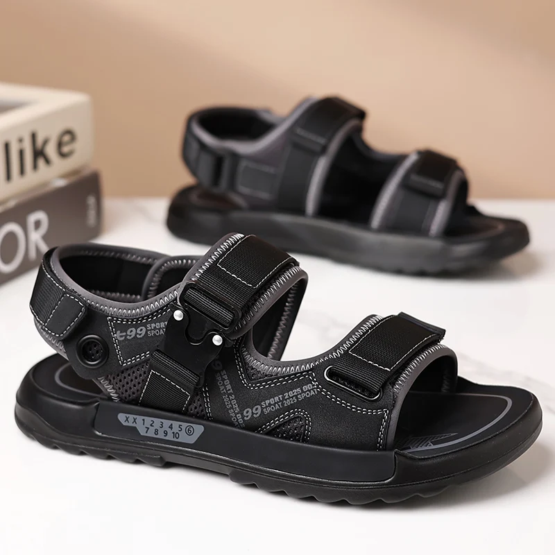 Summer Breathable Outdoors Non-slip Men Leather Sandal Trend Design Trending Adult Soft Sole Shoes Comfort for Boy Beach Sandals
Summer Breathable Outdoors Non-slip Men Leather Sandal Trend Design Trending Adult Soft Sole Shoes Comfort for Boy Beach Sandals