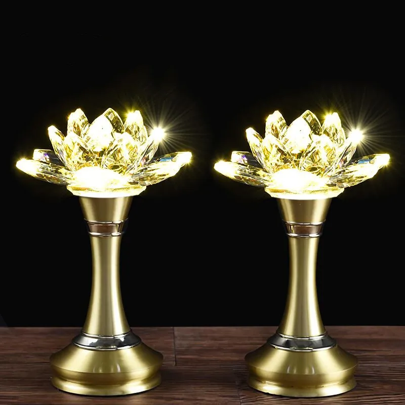 2pcs/lot Crystal Lamp Ornaments Home Charge Colorful Buddha Hall Worship Decorations Traditional Buddhist Accessories
2pcs/lot Crystal Lamp Ornaments Home Charge Colorful Buddha Hall Worship Decorations Traditional Buddhist Accessories
