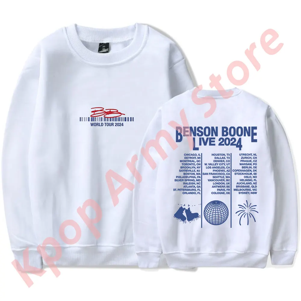 Benson Boone Live 2024 Tour Merch Sweatshirts Unisex Fashion Casual Long Sleeve T-shirts Streetwear
Benson Boone Live 2024 Tour Merch Sweatshirts Unisex Fashion Casual Long Sleeve T-shirts Streetwear