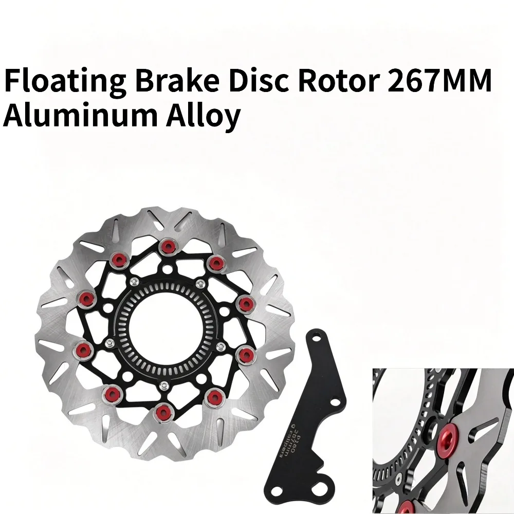 Floating Brake Disc Rotor 267MM Aluminum Alloy for Honda PCX160 2023-2025 ABS with Caliper Adapter Bracket Brake Kit
Floating Brake Disc Rotor 267MM Aluminum Alloy for Honda PCX160 2023-2025 ABS with Caliper Adapter Bracket Brake Kit