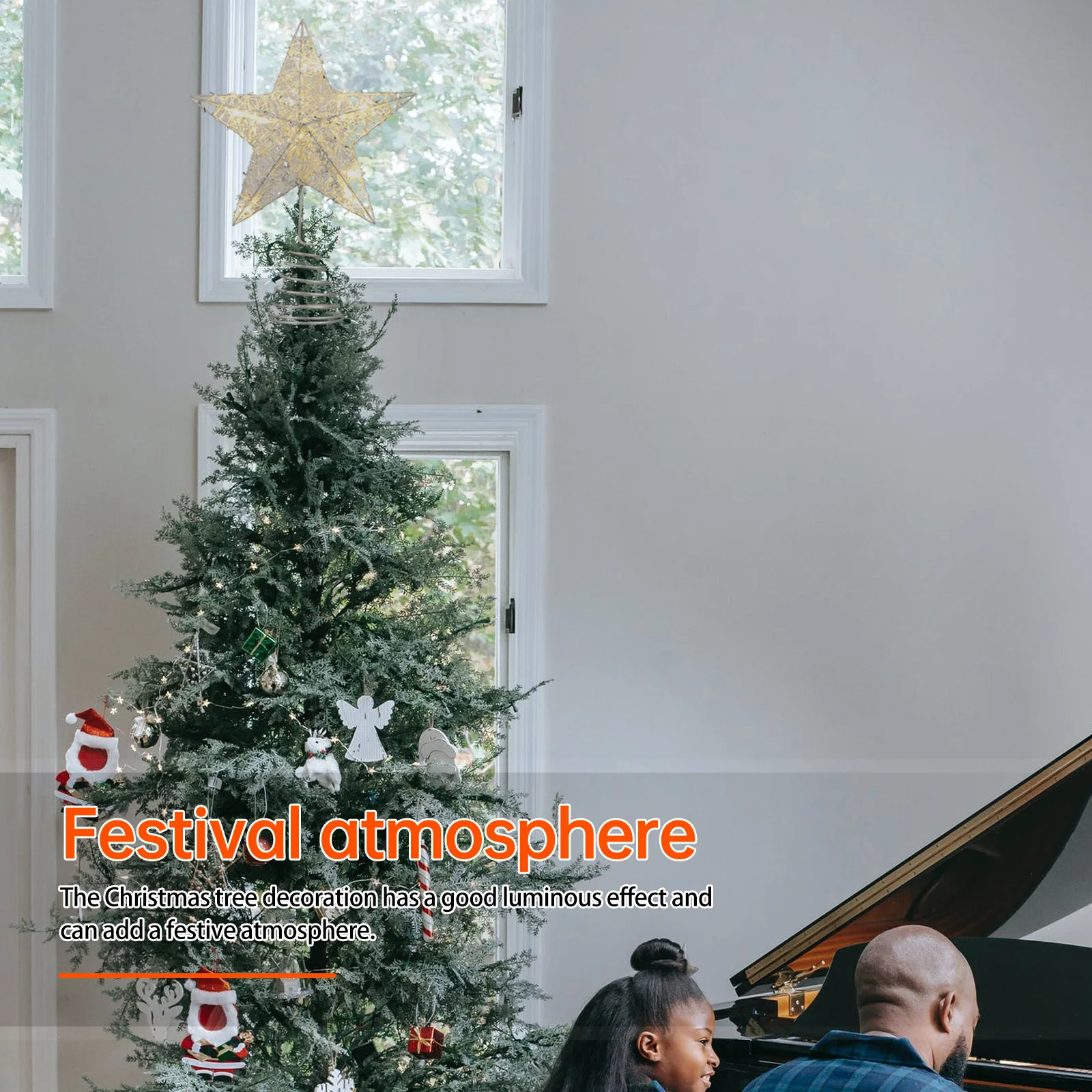 1Pcs Christmas Tree Topper Star Lamp Outdoor Xmas Tree Light Creative Decorative String Light Festival Home Party
1Pcs Christmas Tree Topper Star Lamp Outdoor Xmas Tree Light Creative Decorative String Light Festival Home Party