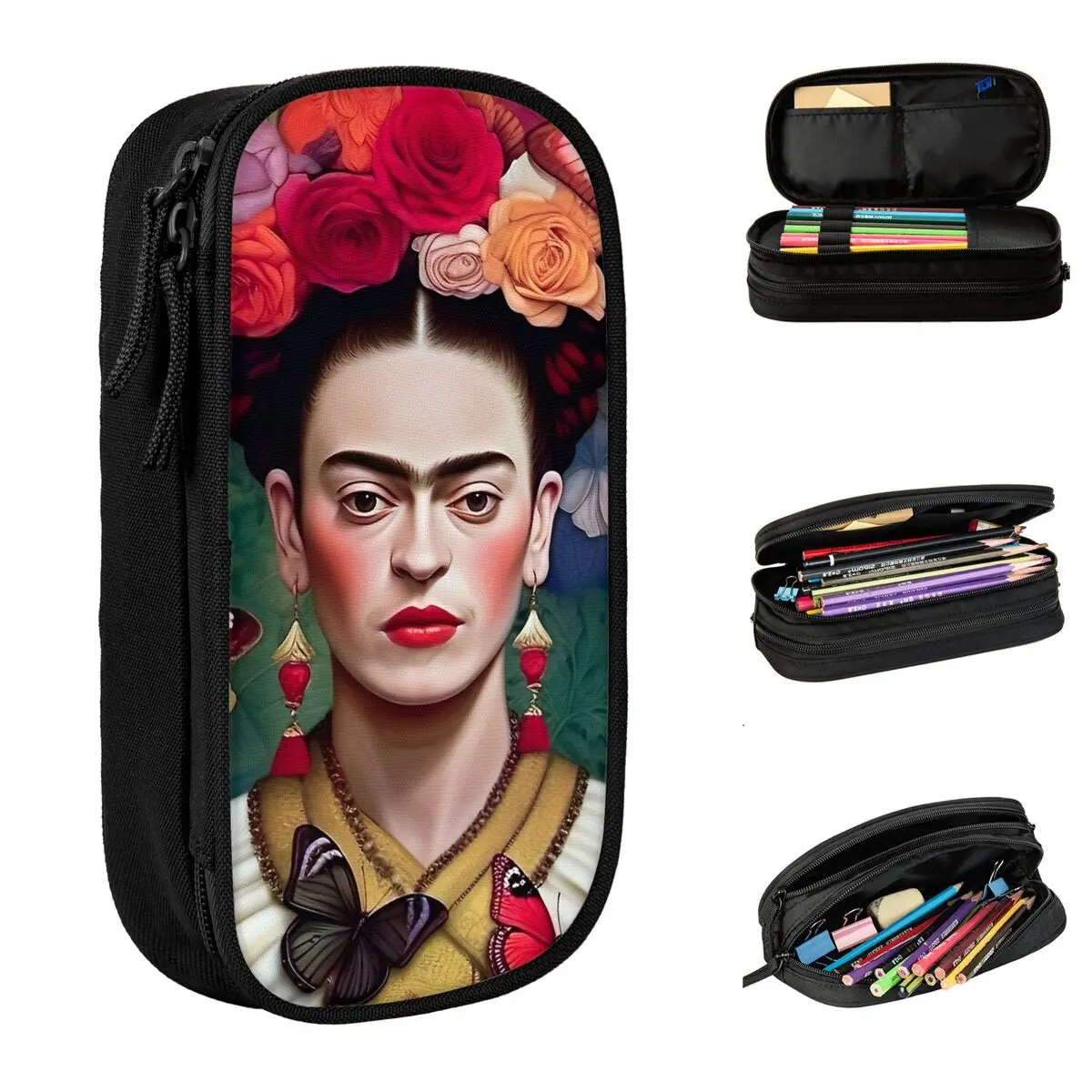 Классические пеналы F-Fridas K-Kahlos в мексиканском стиле, сумки-органайзеры для ручек, большие пеналы для девочек и мальчиков, для школьников, для хранения, косметички
Классические пеналы F-Fridas K-Kahlos в мексиканском стиле, сумки-органайзеры для ручек, большие пеналы для девочек и мальчиков, для школьников, для хранения, косметички