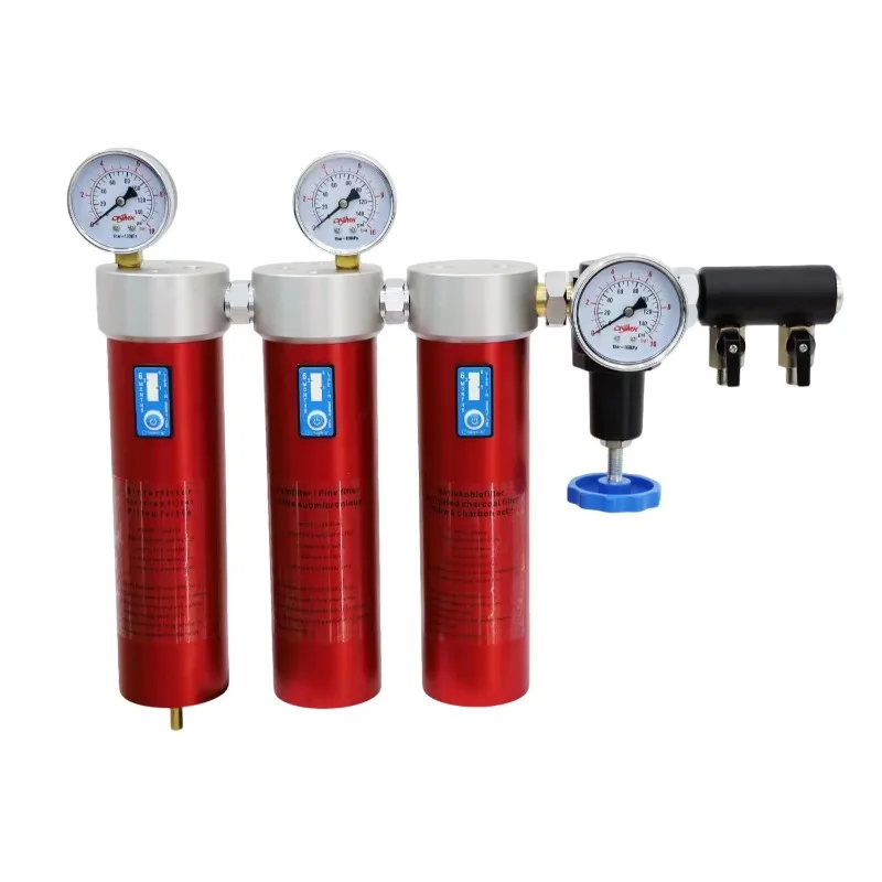 Painting compressed air purification device, special filter for three-stage oil-water separator for automobile care equipment
Painting compressed air purification device, special filter for three-stage oil-water separator for automobile care equipment