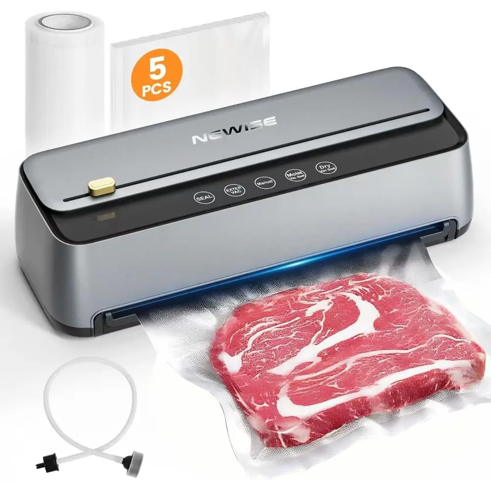Powerful 85Kpa Vacuum Sealer for Dry and Moist Food Preservation with Built-in Cutter and Self-Cleaning Feature
Powerful 85Kpa Vacuum Sealer for Dry and Moist Food Preservation with Built-in Cutter and Self-Cleaning Feature