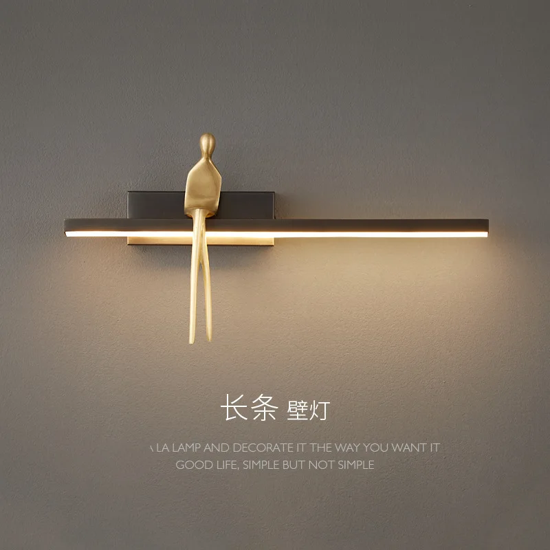 Nordic light luxury all copper bedroom bedside strip wall lamp Italian minimalist living room designer minimalist wall lamp
Nordic light luxury all copper bedroom bedside strip wall lamp Italian minimalist living room designer minimalist wall lamp