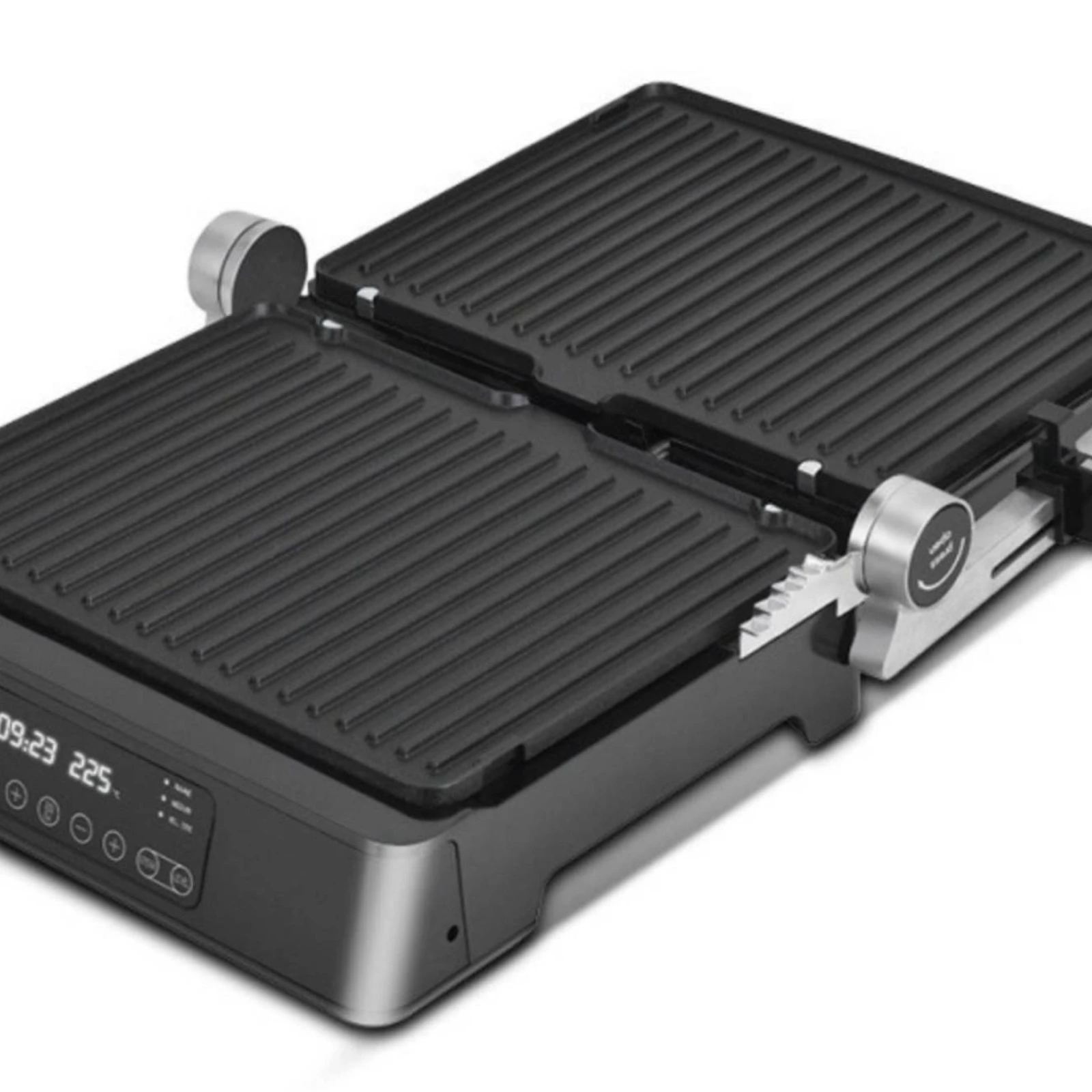 2 in 1 Grill Press Smart Display Electric Panini Grill Panini Press Detachable Plates Cooking Appliance Nonstick Surface
2 in 1 Grill Press Smart Display Electric Panini Grill Panini Press Detachable Plates Cooking Appliance Nonstick Surface
