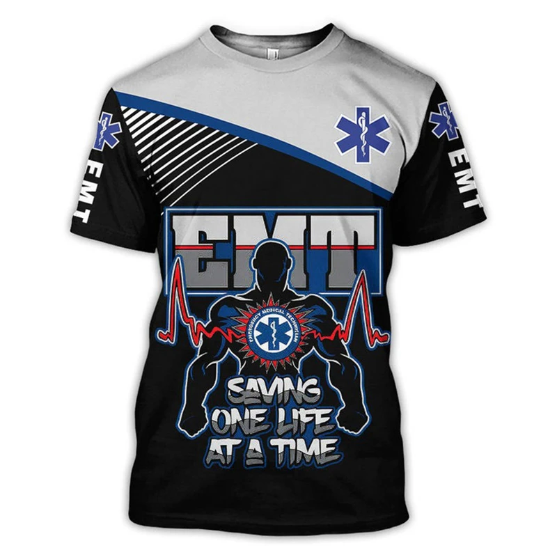 Cosplay Medical Paramedic Worker 3D Pattern Print Men's T-shirt Summer Harajuku Crew Neck Streetwear Short Sleeves Funny Tee Top
Cosplay Medical Paramedic Worker 3D Pattern Print Men's T-shirt Summer Harajuku Crew Neck Streetwear Short Sleeves Funny Tee Top