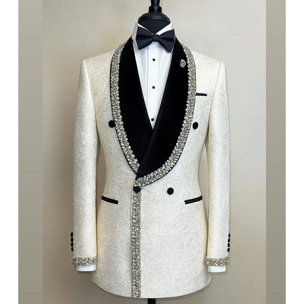 High-quality Suit for Men 2 piece (Jacket+Pants)Groomsmen Wedding Men Suit Men Suit Formal with Peak Lapel for Celebrities
High-quality Suit for Men 2 piece (Jacket+Pants)Groomsmen Wedding Men Suit Men Suit Formal with Peak Lapel for Celebrities