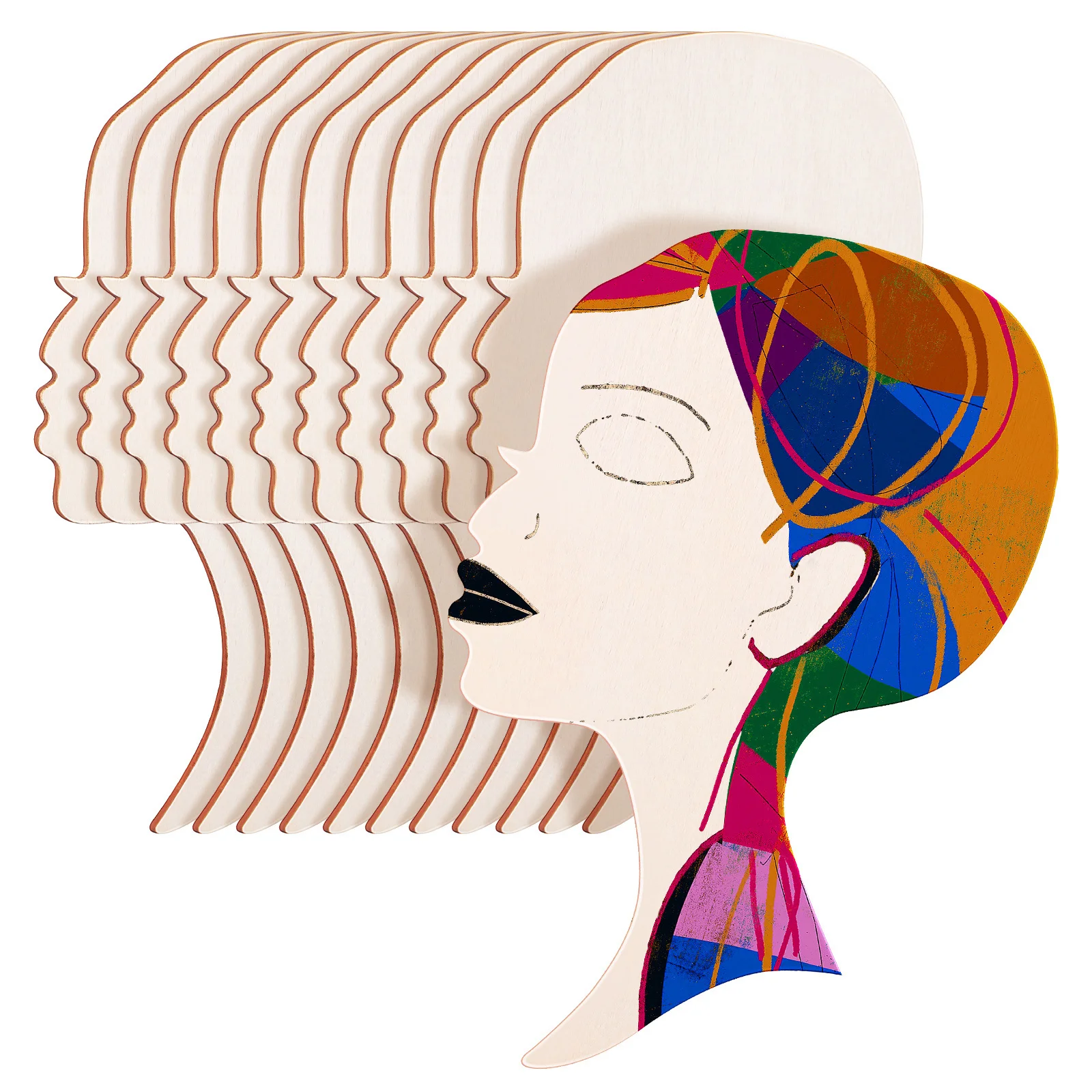 12Pcs Wooden Cutouts African Woman Face Shape DIY Craft Gifts for Women Blank Wood Decor Crafts for Women Head Cutout
12Pcs Wooden Cutouts African Woman Face Shape DIY Craft Gifts for Women Blank Wood Decor Crafts for Women Head Cutout