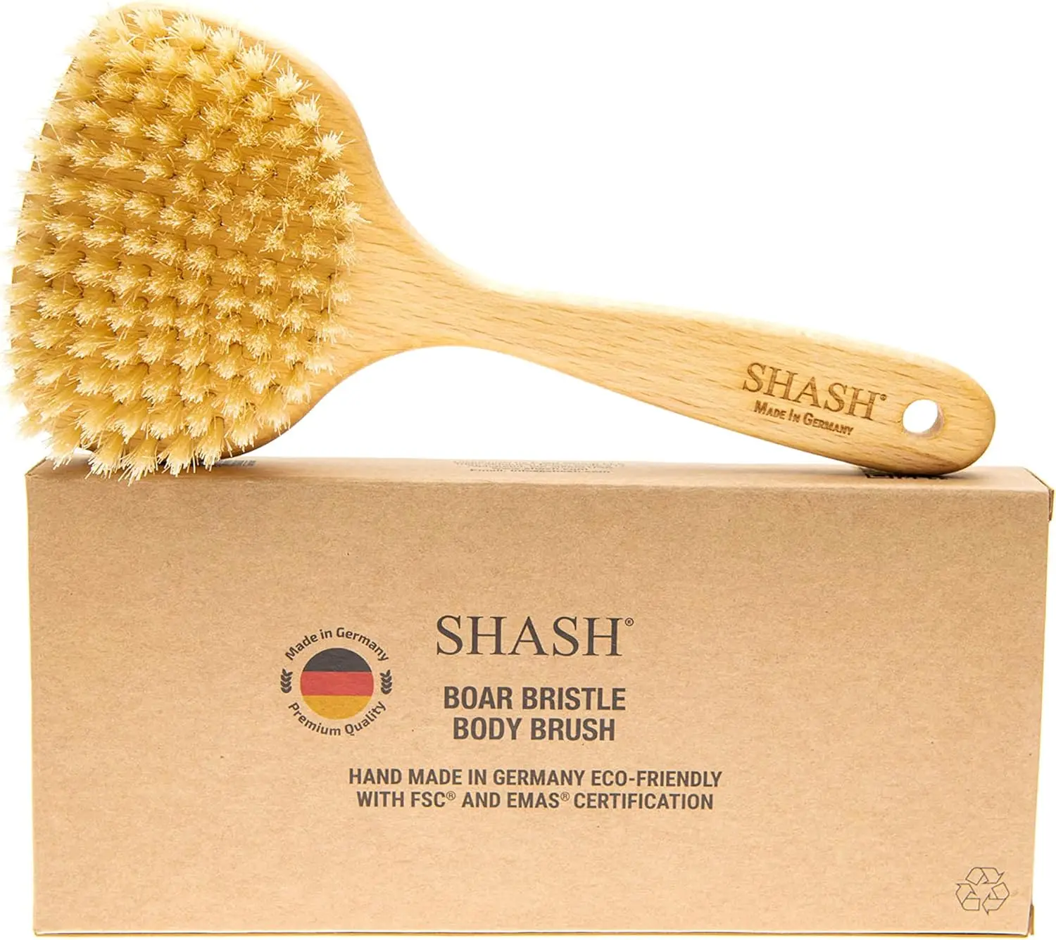 Since 1869 Hand Made in Germany - Smooth 100% Boar Bristle Body Brush, Gently Exfoliates Skin for a Softer, Smoother Compl
Since 1869 Hand Made in Germany - Smooth 100% Boar Bristle Body Brush, Gently Exfoliates Skin for a Softer, Smoother Compl