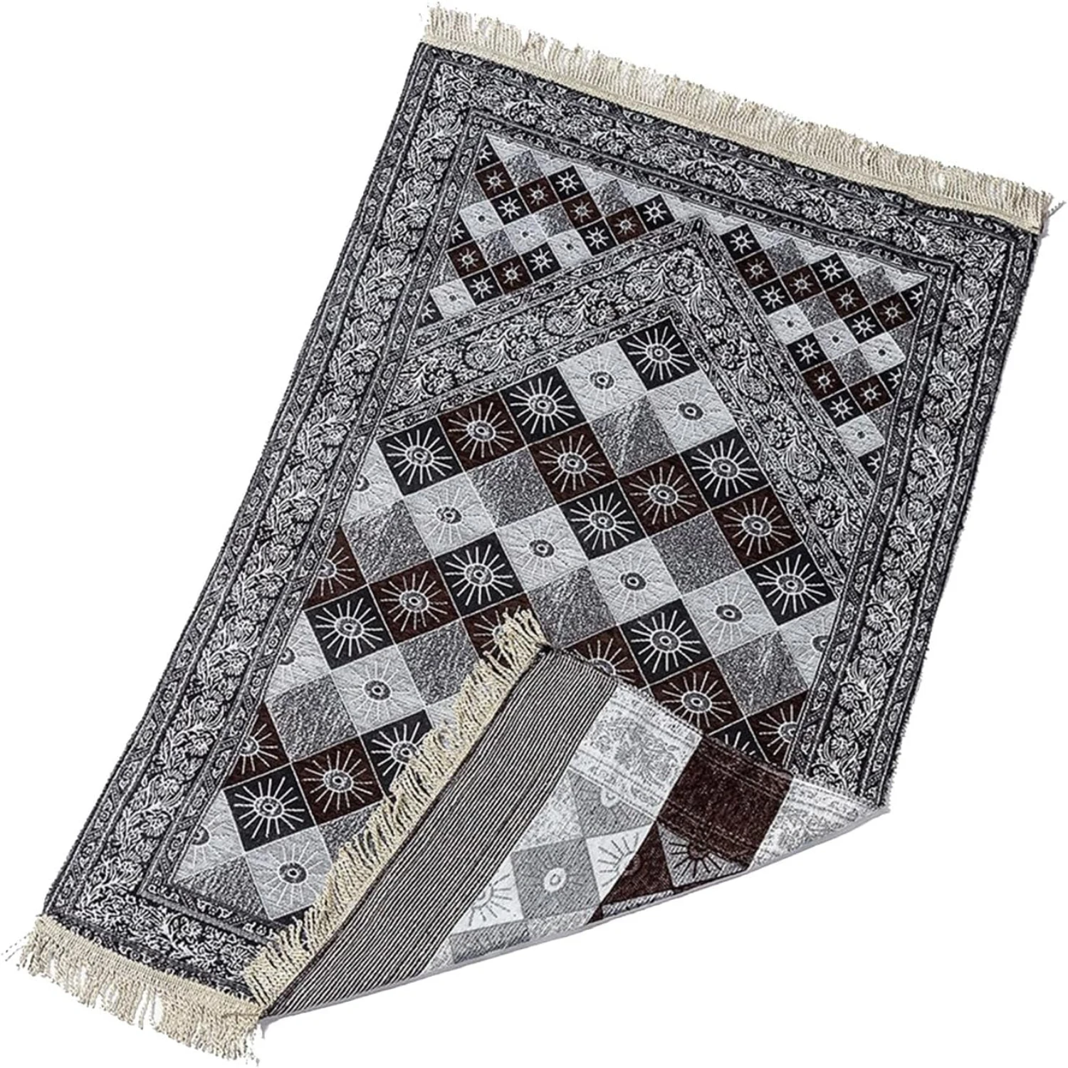 Muslims Prayer Rugs Polyester Portable Blanket Islamic Mat with Tassels Ethnic Lattices Pattern Carpet Travel Blanket Prayer Mat
Muslims Prayer Rugs Polyester Portable Blanket Islamic Mat with Tassels Ethnic Lattices Pattern Carpet Travel Blanket Prayer Mat