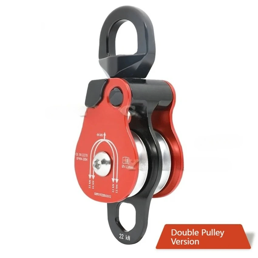 Heavy Duty Aluminum Alloy Single & Double Pulley Climbing Zip Line Tandem Rope Fall Arrest System 44KN 36KN
Heavy Duty Aluminum Alloy Single & Double Pulley Climbing Zip Line Tandem Rope Fall Arrest System 44KN 36KN