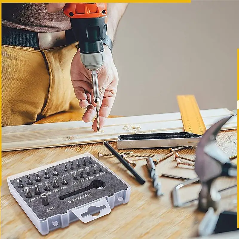 A92P 22 Piece Damaged Screw Extractor Kit, Easy Removal Stripped Screw Extractor Kit, Made Of H.S.S. 4341 , Hardness 62-63Hrc
A92P 22 Piece Damaged Screw Extractor Kit, Easy Removal Stripped Screw Extractor Kit, Made Of H.S.S. 4341 , Hardness 62-63Hrc