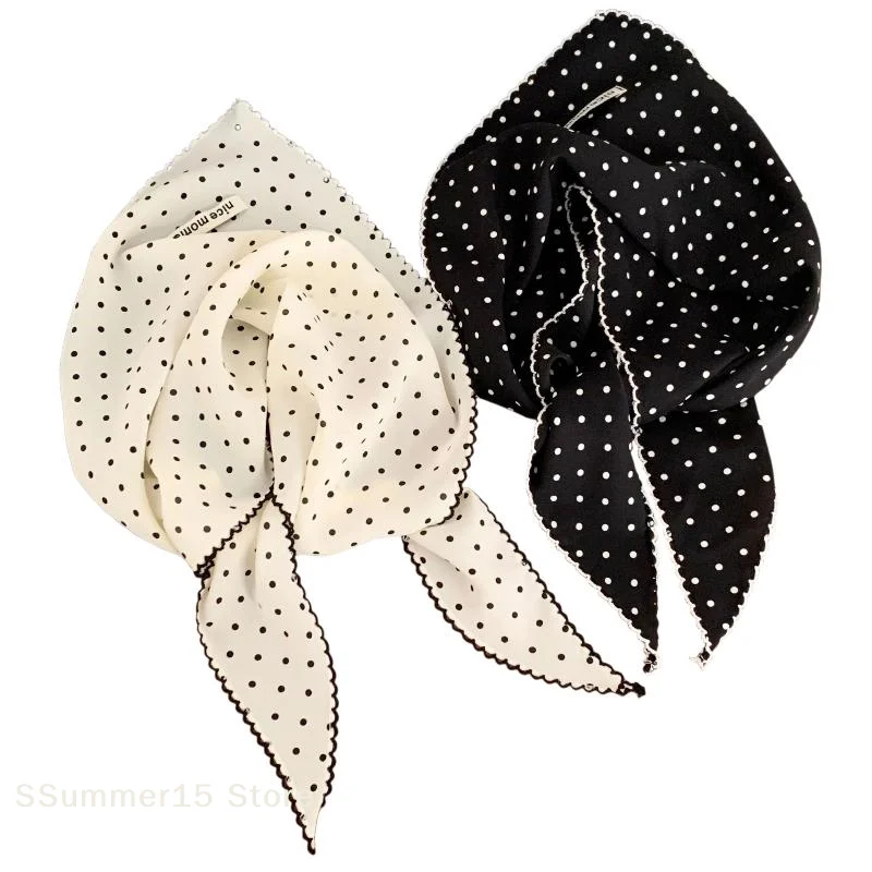 【R】Sweet Polka Dot Headband Women's Thin Fresh Small Scarf Summer Sun Protection Turban Triangular Hairband Clothing Accessories
【R】Sweet Polka Dot Headband Women's Thin Fresh Small Scarf Summer Sun Protection Turban Triangular Hairband Clothing Accessories