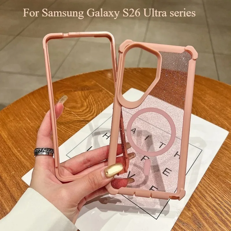 Transparent Glitter Magnetic Case For Samsung S26 Ultra S21 S22 S23 S24 S25 Ultra Plus Note20Ultra 2in1 Airbag Shockproof Cover
Transparent Glitter Magnetic Case For Samsung S26 Ultra S21 S22 S23 S24 S25 Ultra Plus Note20Ultra 2in1 Airbag Shockproof Cover