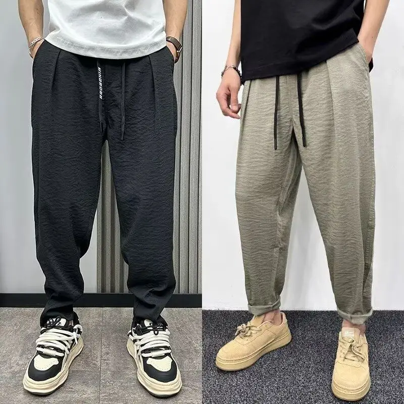 Casual Men's Loose Straight Leg Linen Cotton Blend Sensation Wide Leg Pants Cool Feeling Busin Casual Sle Long Trousers
Casual Men's Loose Straight Leg Linen Cotton Blend Sensation Wide Leg Pants Cool Feeling Busin Casual Sle Long Trousers