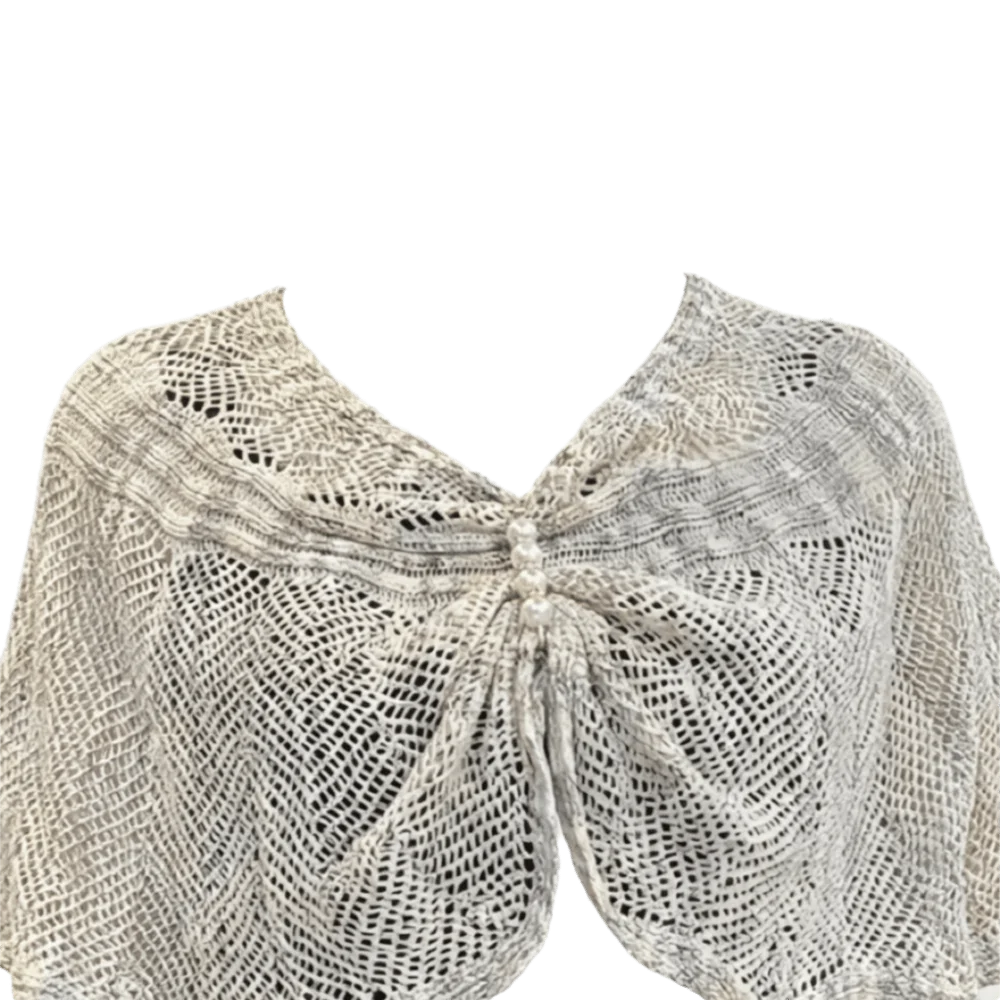 Pullover Style Crochet Shawl Pearl Brooch Vintage Knitted Beach Cover-up Solid Color Thin Air-conditioning Coverall Summer
Pullover Style Crochet Shawl Pearl Brooch Vintage Knitted Beach Cover-up Solid Color Thin Air-conditioning Coverall Summer