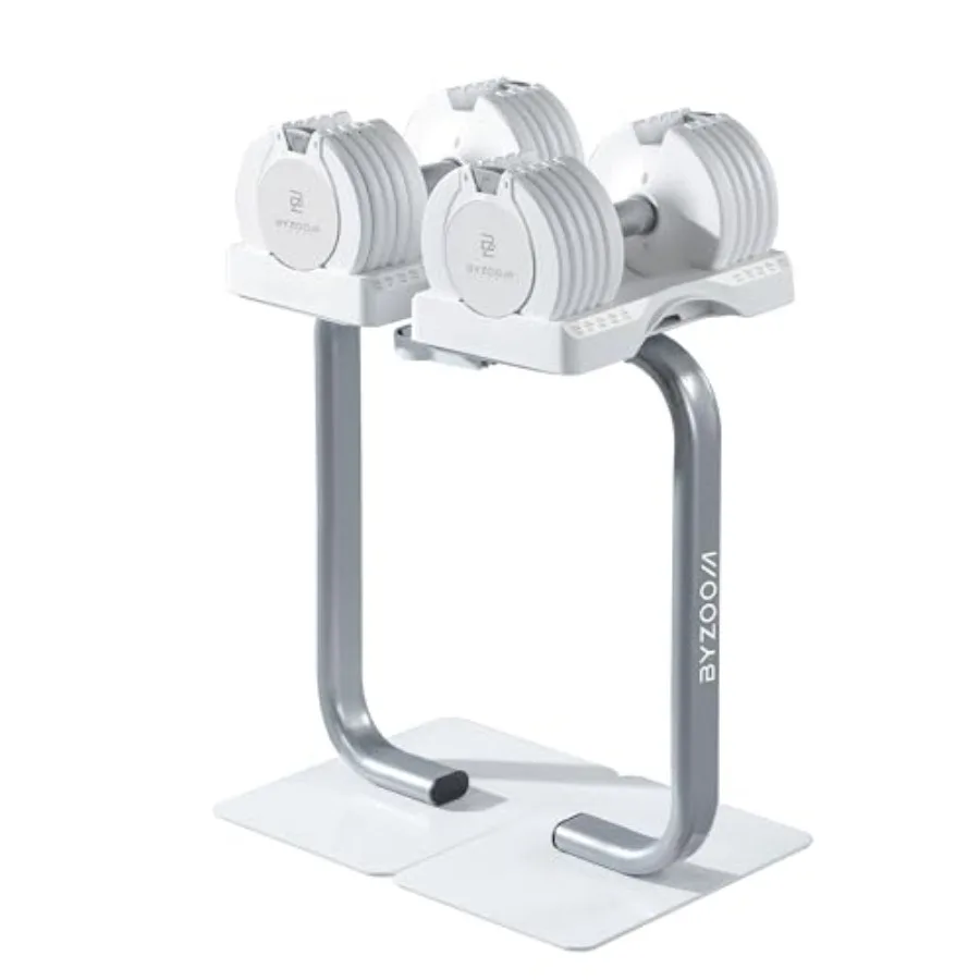 White 25lb Adjustable Dumbbell Dumbbell Stand Set for Weight Training Fitness Exercise Body Workout
White 25lb Adjustable Dumbbell Dumbbell Stand Set for Weight Training Fitness Exercise Body Workout