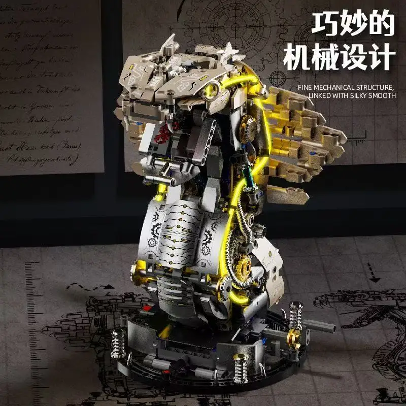 NEW MOC 1186pcs Mechanical King Cobra Building Blocks Technical Gear Linkage Animal Model With Light DIY Gift For Adults
NEW MOC 1186pcs Mechanical King Cobra Building Blocks Technical Gear Linkage Animal Model With Light DIY Gift For Adults